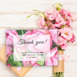 Peonies Roses 90th Birthday Party Thank You Card<br><div class="desc">Elegant Peonies 90th birthday party invitation featuring "90 & Fabulous" in a stylish script and watercolor peonies (peony roses).</div>