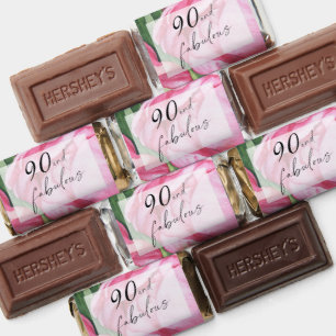 Peonies roses flowers 90th Birthday Party Hershey's Miniatures