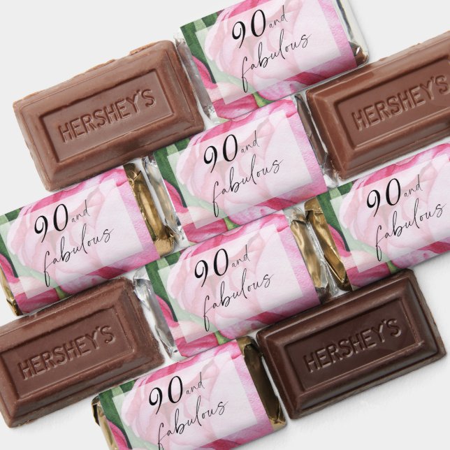 Peonies roses flowers 90th Birthday Party Hershey's Miniatures (Assorted)