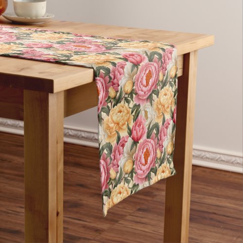 Peonies Table Runner