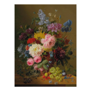 Peonies, Tulips, Roses, and Irises – A. Bloemers Poster