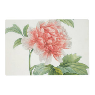 Peony, 1799 (colour stipple print) placemat