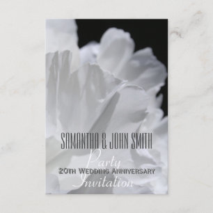 Peony 20th Wedding Anniversary Party Invitation 2