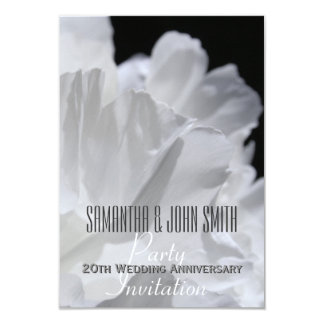 Peony 20th Wedding Anniversary Party Invitation 2
