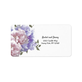 Peony Address Label