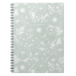 Peony And Anemone Illustrated Floral Notebook at Zazzle