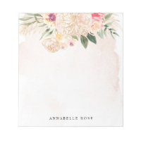 Peony and Gold Foil Bloom