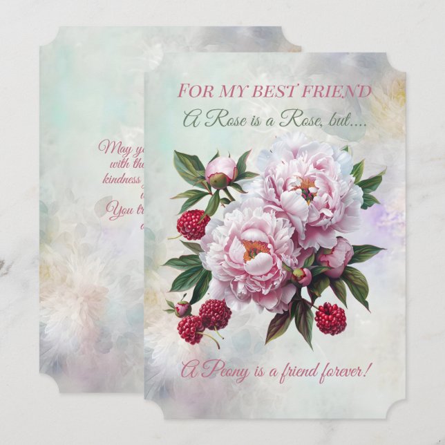 Peony Best Friend Birthday (Front/Back)