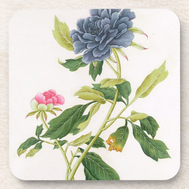 Peony Beverage Coaster (Front)