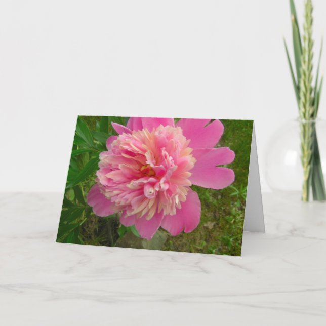 Peony Birthday Card (Front)