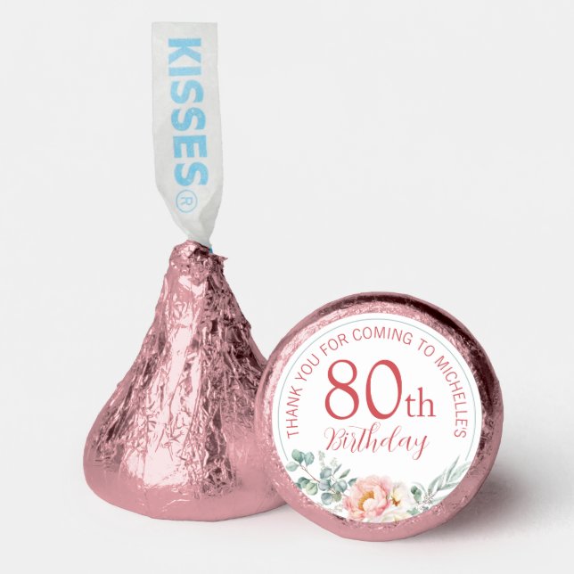 Peony Birthday Hershey®'s Kisses® (Front)
