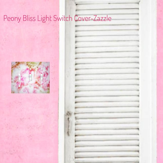 Peony Bliss Light Switch Cover (Creator Uploaded)