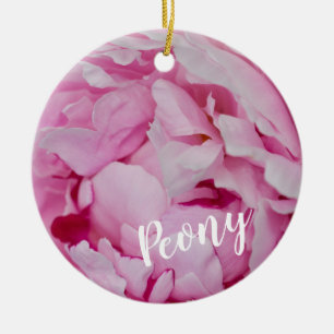 Peony Blossom Rose for flower and garden lovers Ceramic Ornament