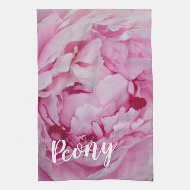 Peony Blossom Rose for flower and garden lovers Kitchen Towel (Vertical)
