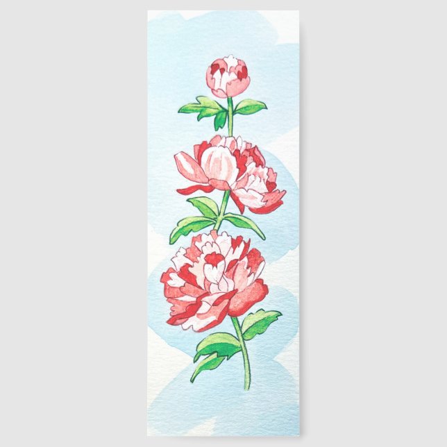 Peony Bookmark (Front)