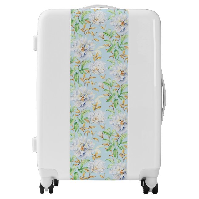 Peony Botanical Floral Luggage (Front)
