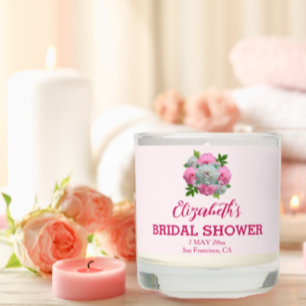 Peony Bouquet Bridal Shower Scented Candle