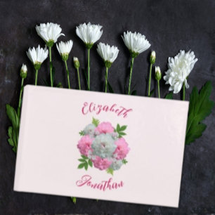 Peony Bouquet Wedding Guest Book