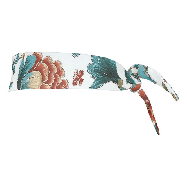 Peony Brocade Tie Headband (Rotate 90)