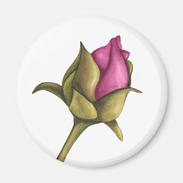 peony bud magnet (Front)