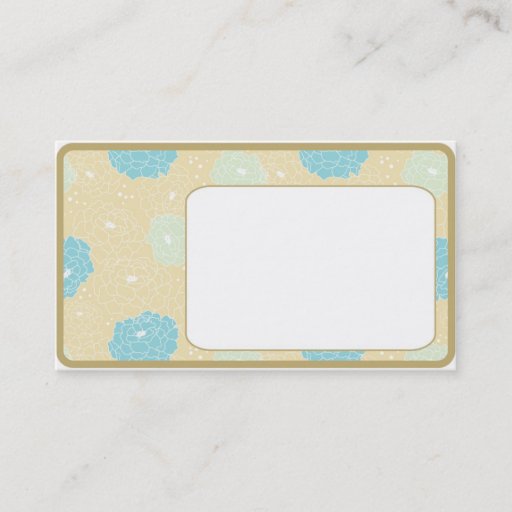 Customizable Peony business cards