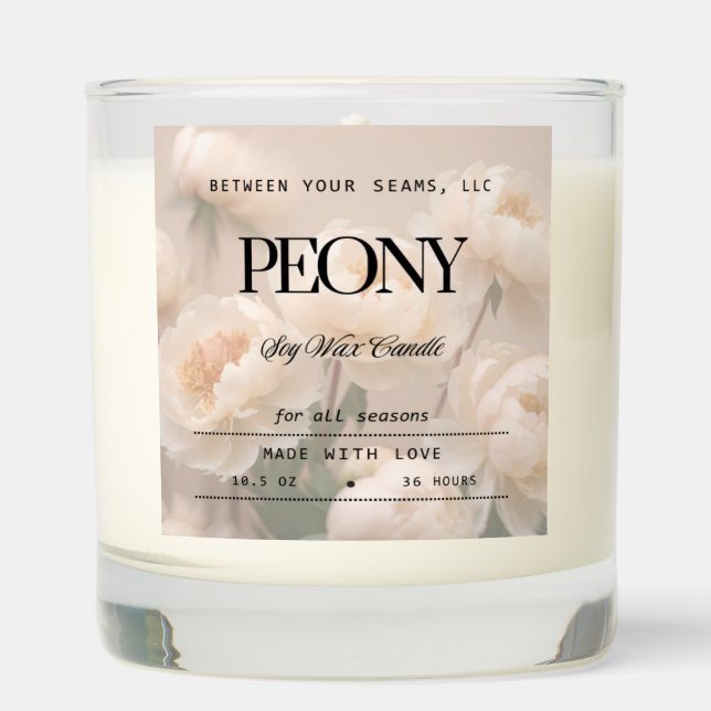 Peony Candle (Front)