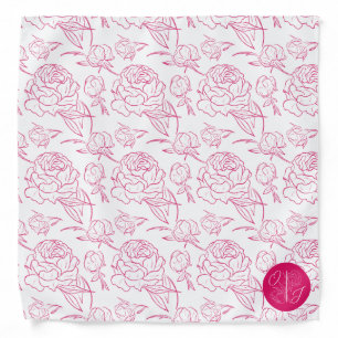 Peony Elegance Wedding Bandana