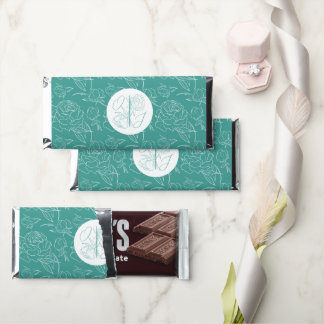 Peony Elegance Wedding Hershey Bar Favors