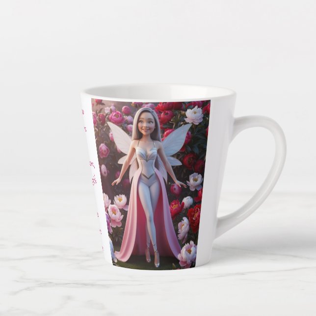 Peony Fairy Latte Mug (Right)