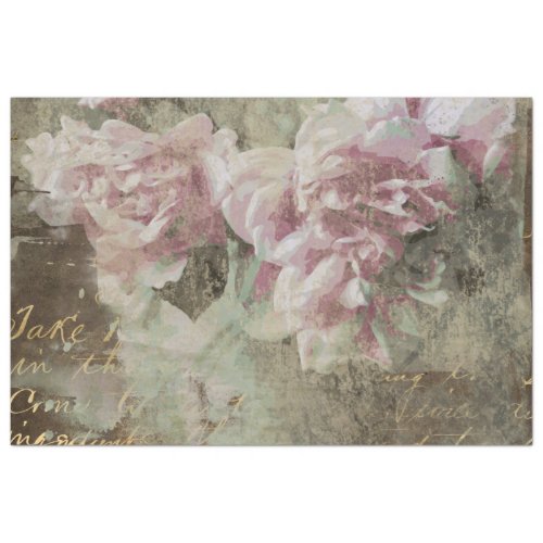  Peony Floral AR23 Decoupage Vintage Victorian Tissue Paper