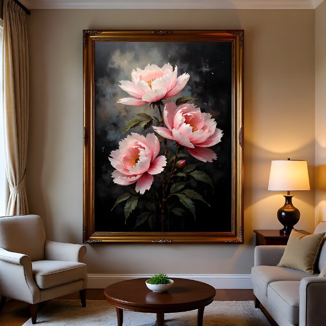Peony Floral Artwork Acrylic Print (Creator Uploaded)