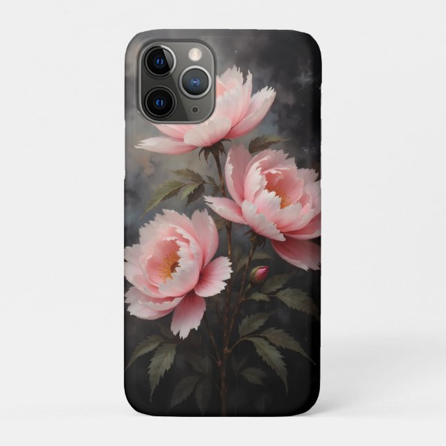 Peony Floral Artwork Case-Mate iPhone Case (Back)