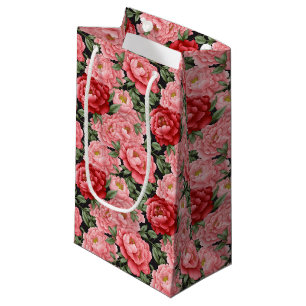 Peony Floral Print Gift Bag