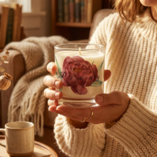 Peony Floral Scented Candle