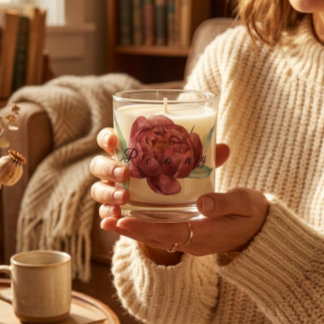 Peony Floral Scented Candle