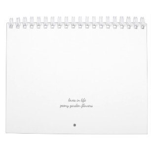 Peony Flower Calendar