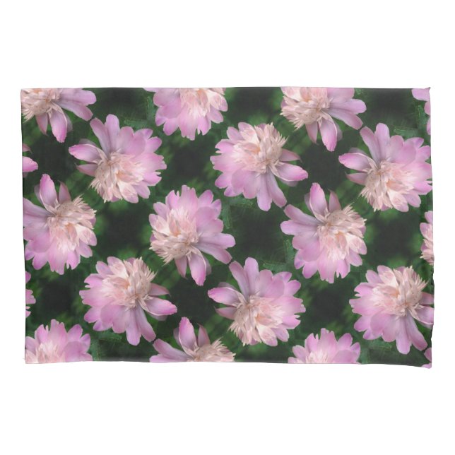 Peony Flower In Bloom Nature Pattern Pillow Case (Front)