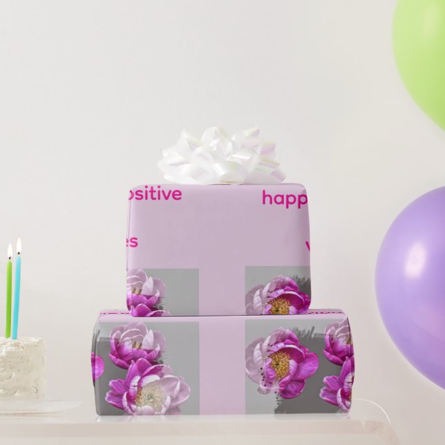 Peony Flower Mug Wrapping Paper (Party Gifts)