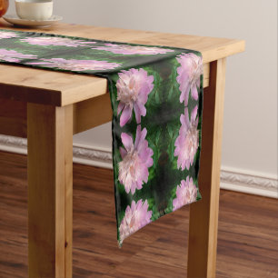 Peony Flower Nature Abstract Short Table Runner