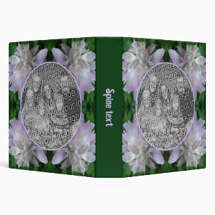 Peony Flower Nature Create Your Own Photo  3 Ring Binder