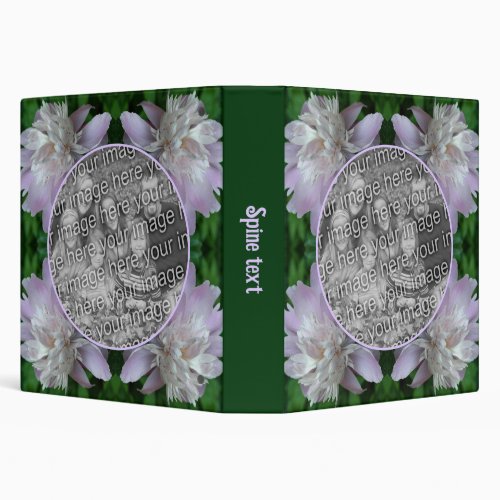 Peony Flower Nature Create Your Own Photo  3 Ring Binder