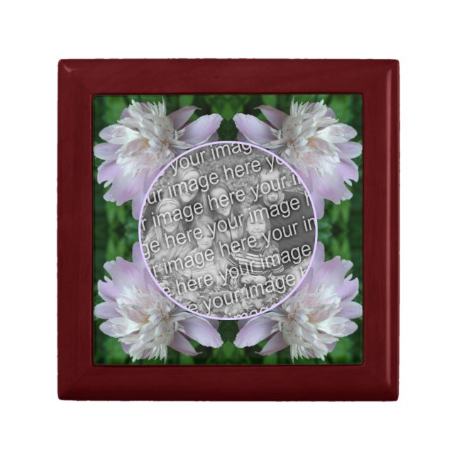 Peony Flower Nature Frame Create Your Own Photo Gift Box (Front)