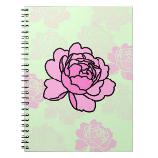 Peony Flower Notebook