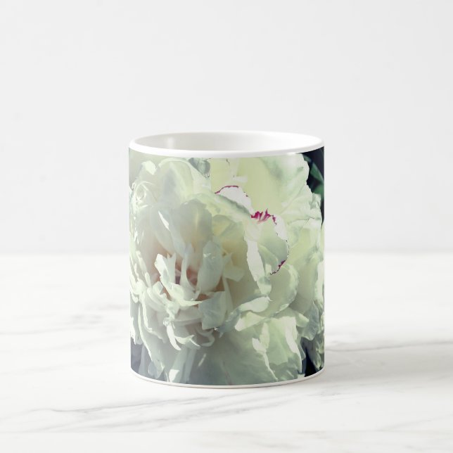 Peony Flower Phases  Coffee Mug (Center)