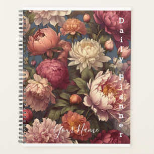 Peony Flowers Photo Daily Planner- HAMbWG Planner