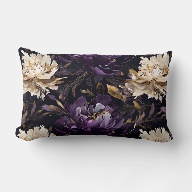 Peony Flowers Pillow (Front)