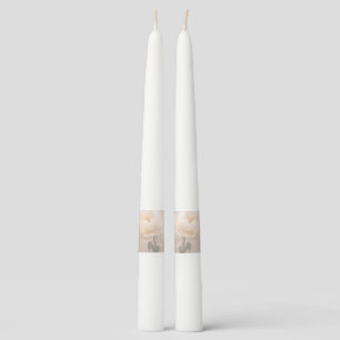 Peony funeral memorial taper candle