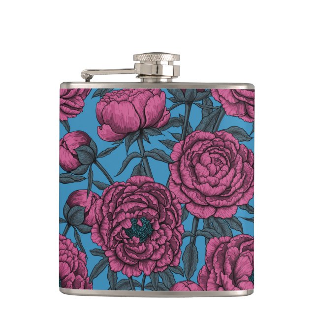 Peony garden flask (Front)