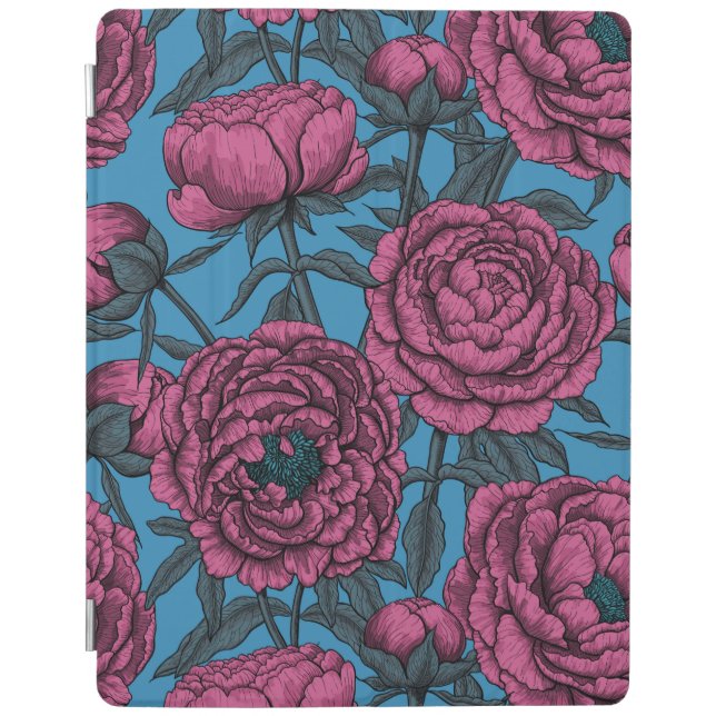 Peony garden iPad smart cover (Front)
