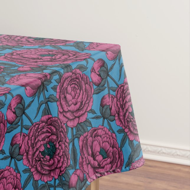 Peony garden tablecloth (In Situ)